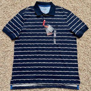 Chaps Men’s Novelty Stripe Classic Fit Performance Cotton Polo Shirt, Size L